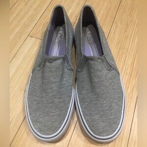 Keds Double-Decker Womens Gray Slip On Sneaker Size 9 WF52574